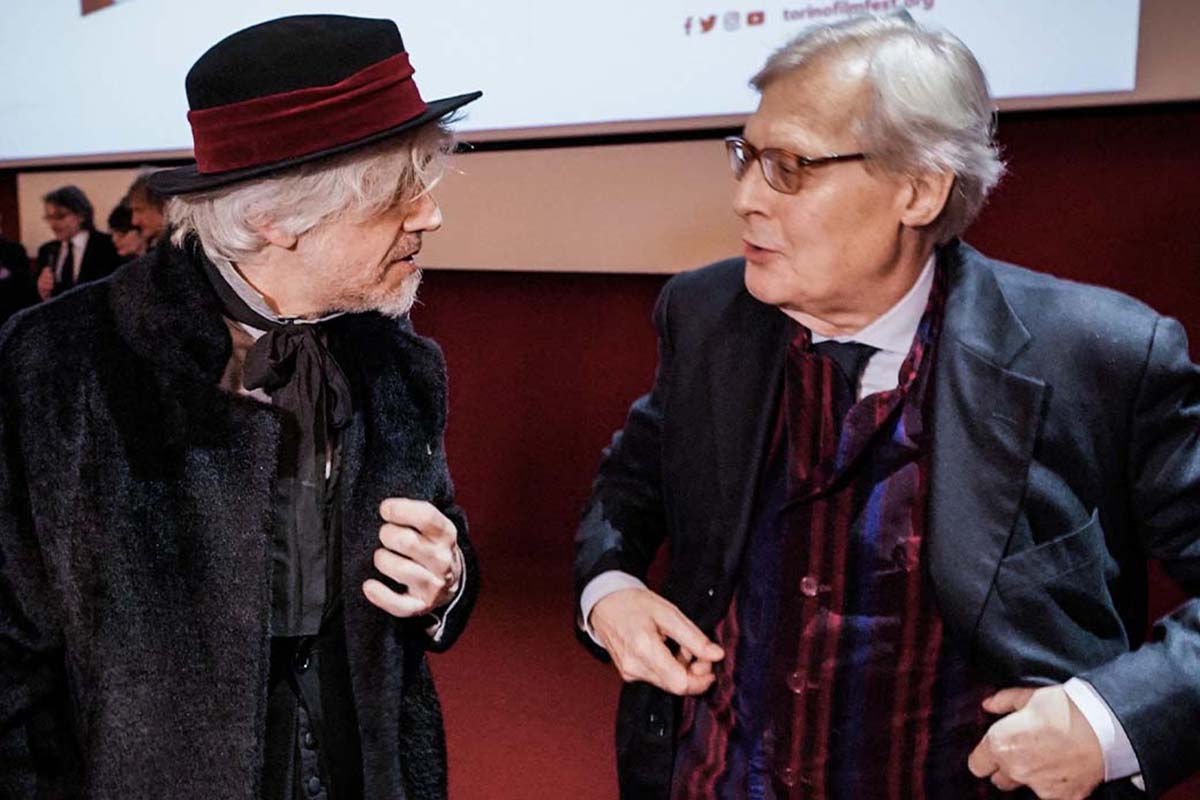 Vittorio Sgarbi e Morgan, protagonisti di una serata con coda polemica al Maxxi di Roma